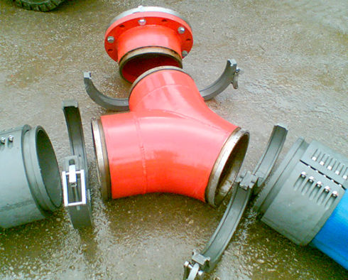 Water Well Couplings fire fighting Large Layflat Hose fittings Aluminium Spool Piece Dewatering Fracking Coupling Fracking Bunkering emergency